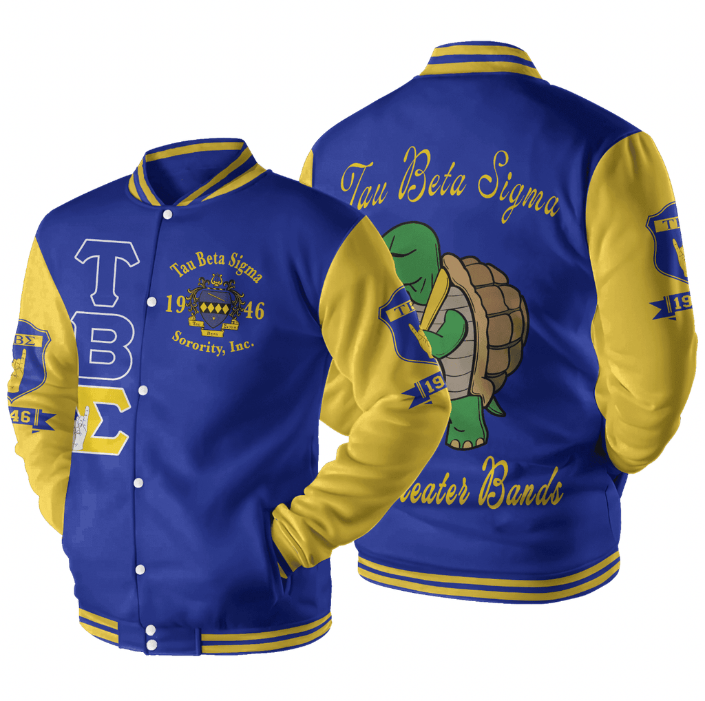 Africazone Jacket - Tau Beta Sigma Sorority Motto Baseball Jackets A31