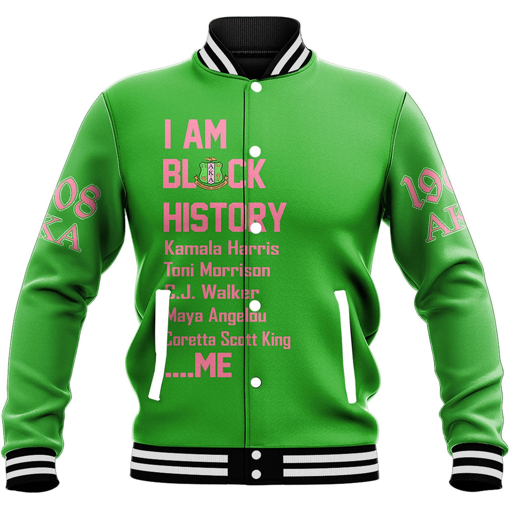 AKA 1908 Black History Baseball Jackets A31 | Gettee.store