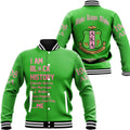 Africa Zone Greek Life Clothing - AKA Sorority 1908 Black History Baseball Jackets A31