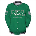 AKA Pearls Green Baseball Jacke