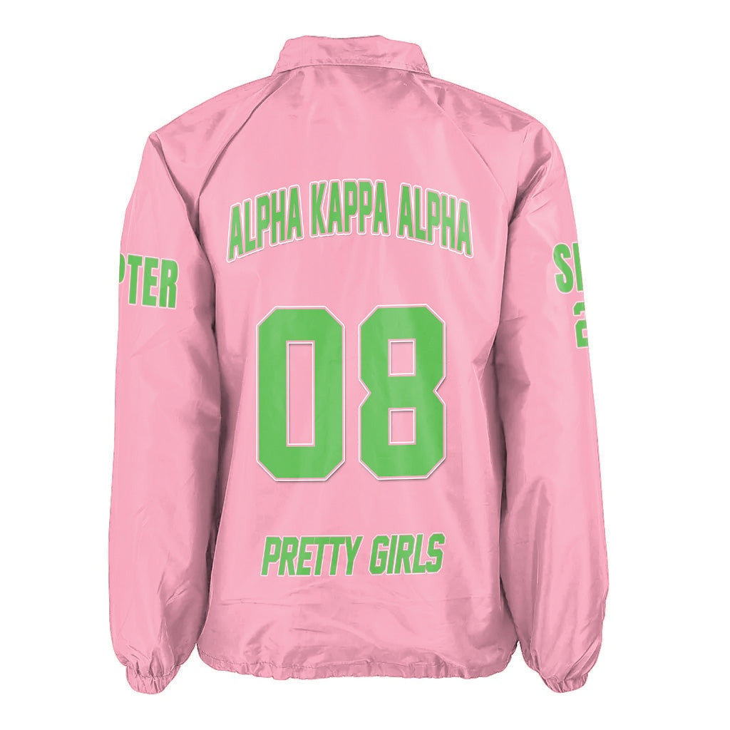 Africa Zone Greek Life Clothing - AKA Sorority (Pink) Crossing Jacket A31