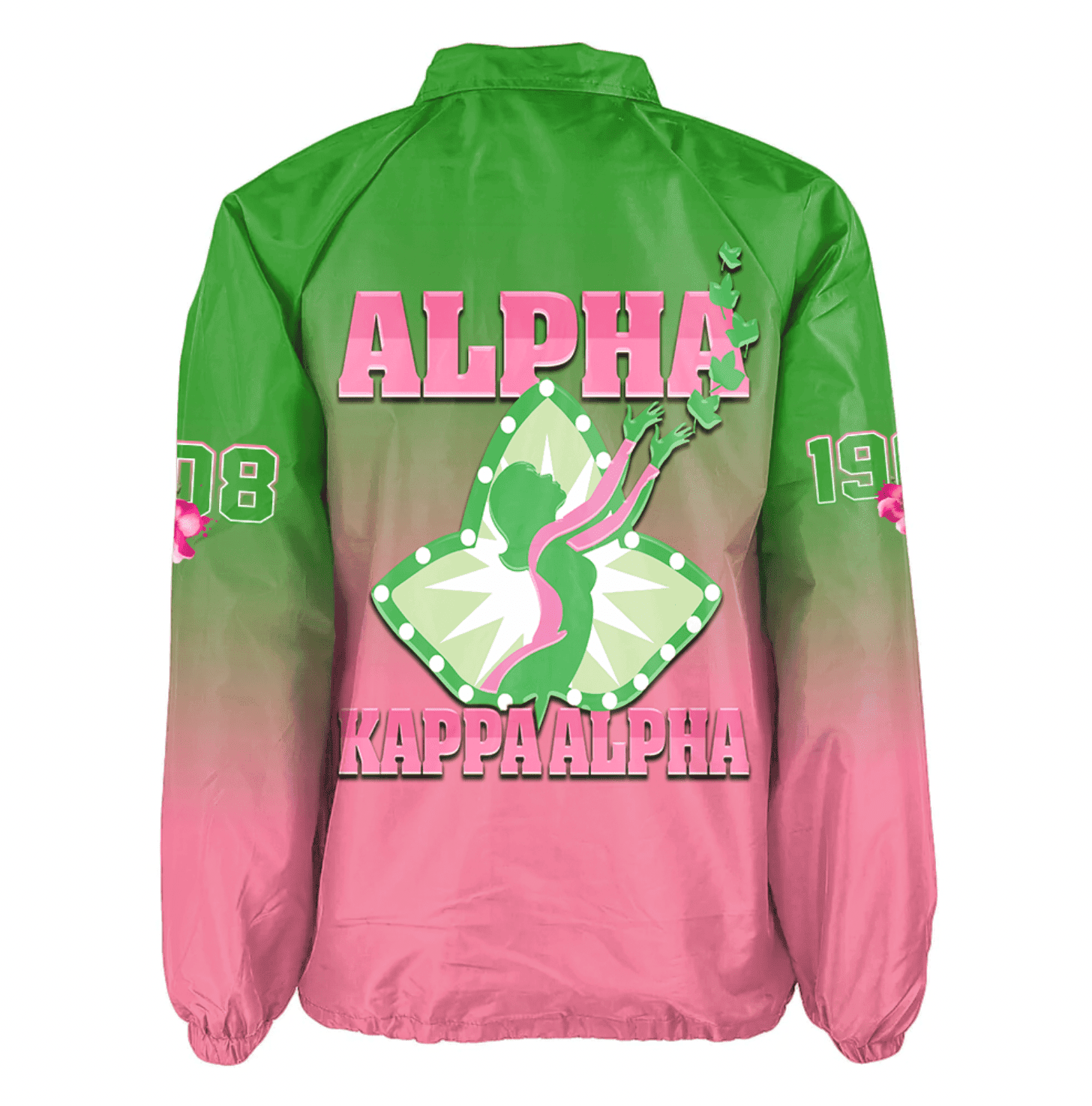 Africa Zone Greek Life Clothing - AKA Sorority Gradient Crossing Jacket A31