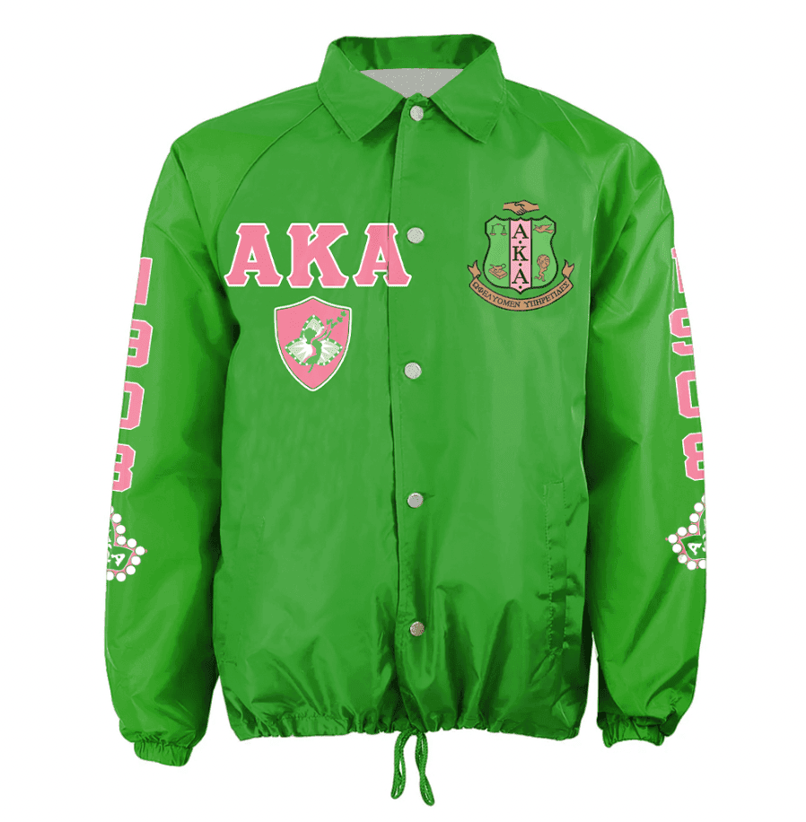 Africa Zone Greek Life Clothing - AKA Sorority Edsel Crossing Jacket A31