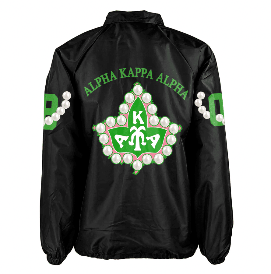 Africa Zone Greek Life Clothing - AKA Sorority Pearl 1908 Crossing Jacket A31