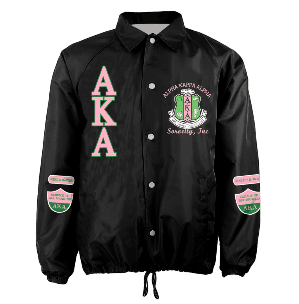 Africa Zone Greek Life Clothing - Ivy League AKA Sorority 1908 Crossing Jacket A31