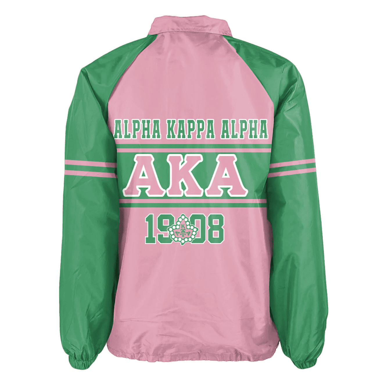 Africa Zone Greek Life Clothing - AKA Sorority Green Line Crossing Jacket A31