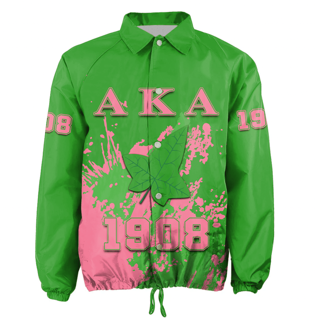 Africa Zone Greek Life Clothing - AKA Sorority Paint Style Crossing Jacket A31