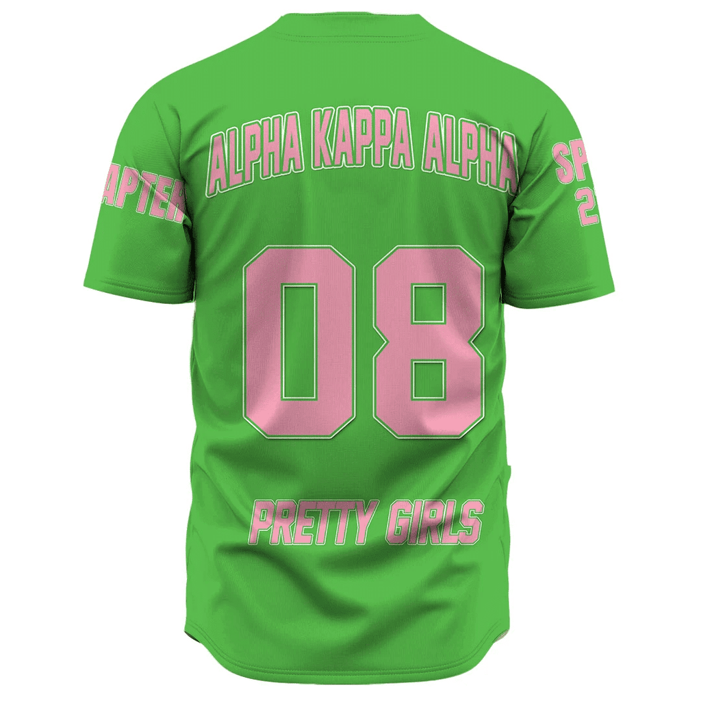 AKA Sorority (Green) Baseball Jerseys | Africazone.store