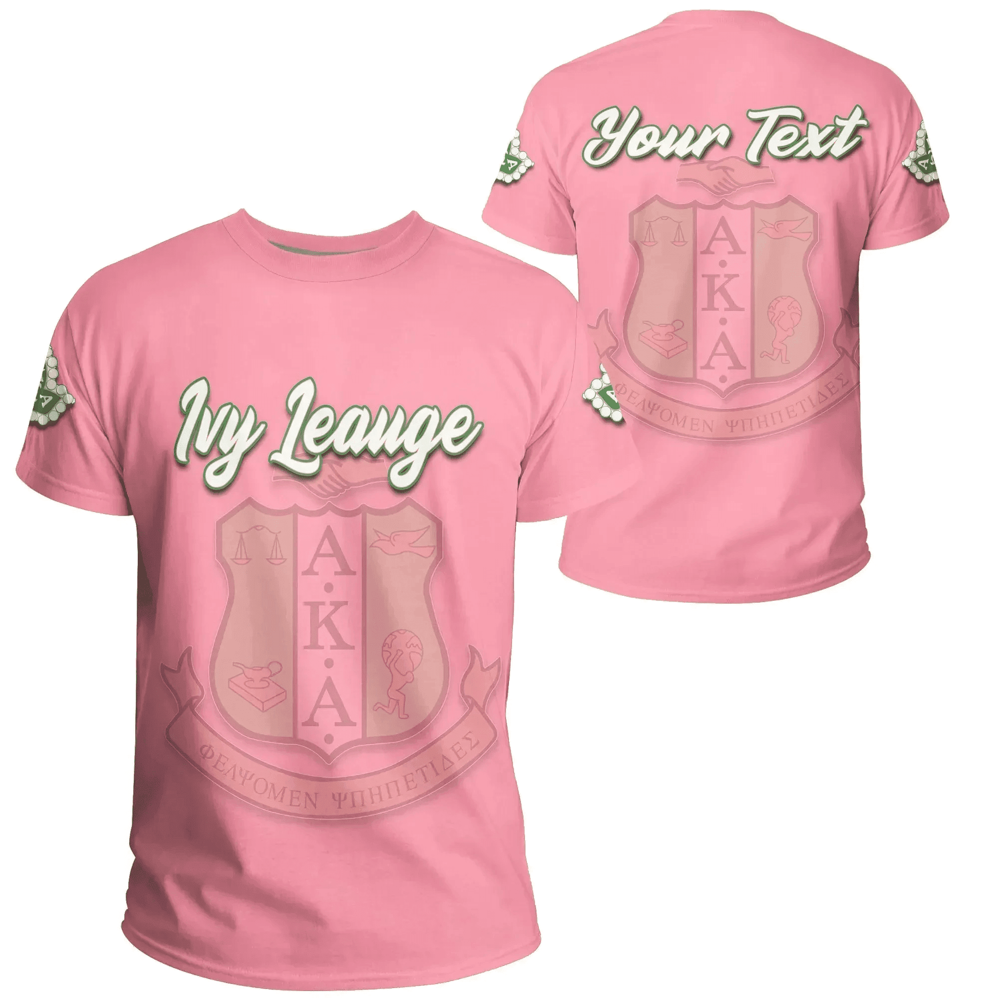 Africa Zone Greek Life Clothing - Personalised AKA Sorority T-shirt J5