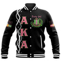 Juneteenth AKA Sorority Pertty Girl Baseball Jacket