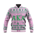 Africa Zone Greek Life Clothing - Christmas AKA Sorority Baseball Jacket J5