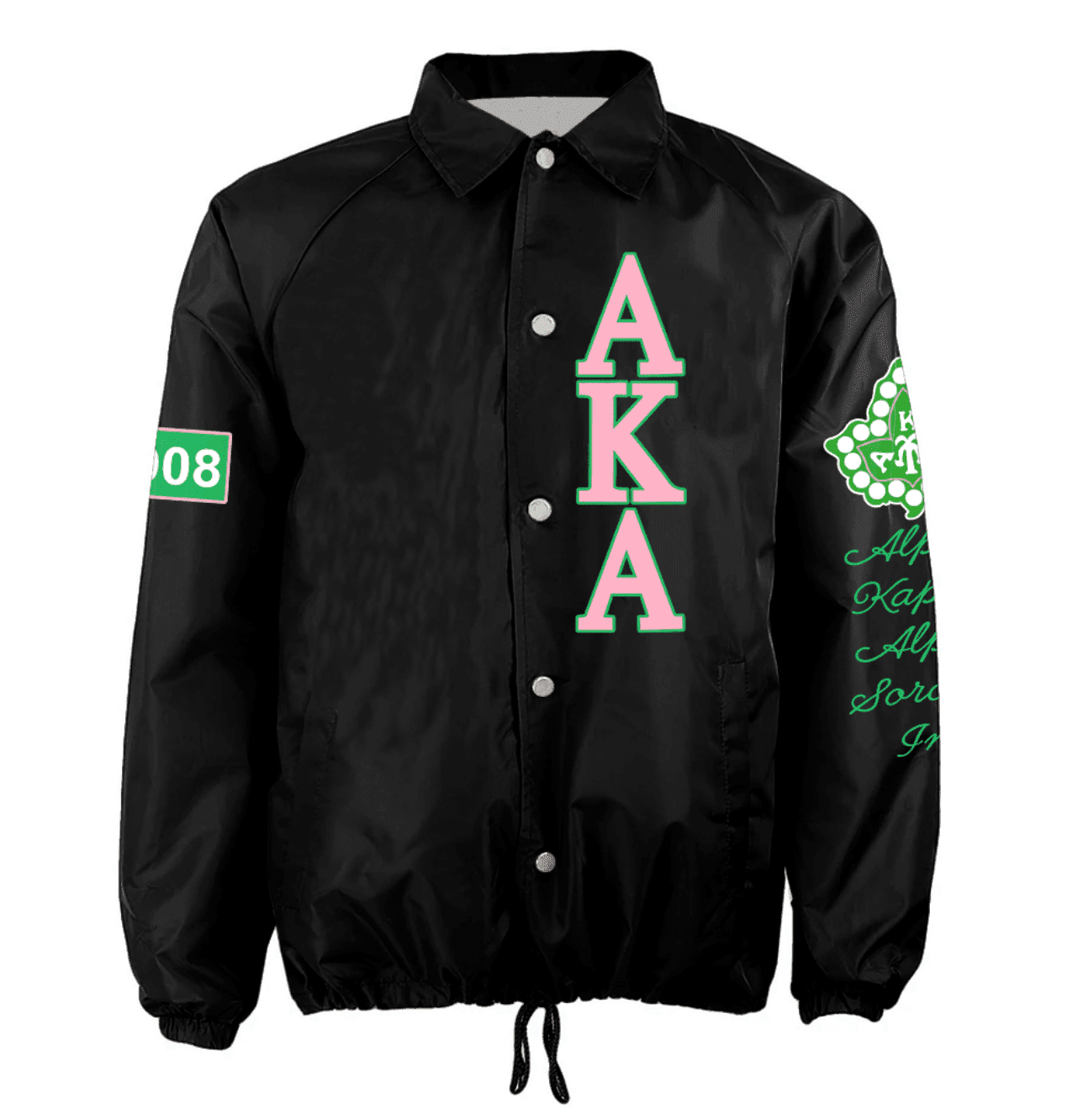 Africa Zone Greek Life Clothing - Ivy League AKA Sorority Crossing Jacket A31