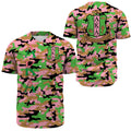 Africa Zone Greek Life Clothing - AKA Sorority Signature Camouflage Baseball Jersey T5