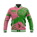 Africa Zone Greek Life Clothing - AKA Sorority Swift Balls Baseball Jacket A31