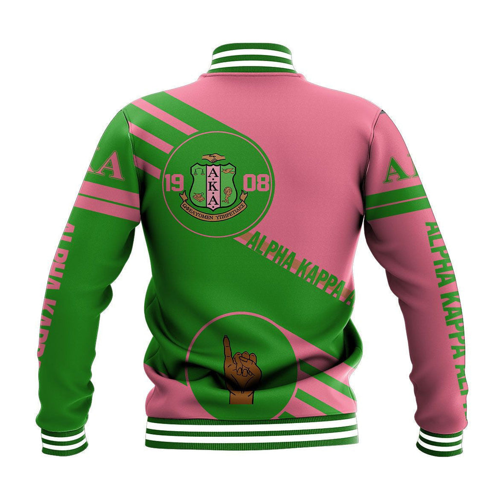 Africa Zone Greek Life Clothing - AKA Sorority Swift Balls Baseball Jacket A31