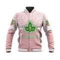 Africa Zone Greek Life Clothing - AKA Sorority Flower Lace Baseball Jacket J5