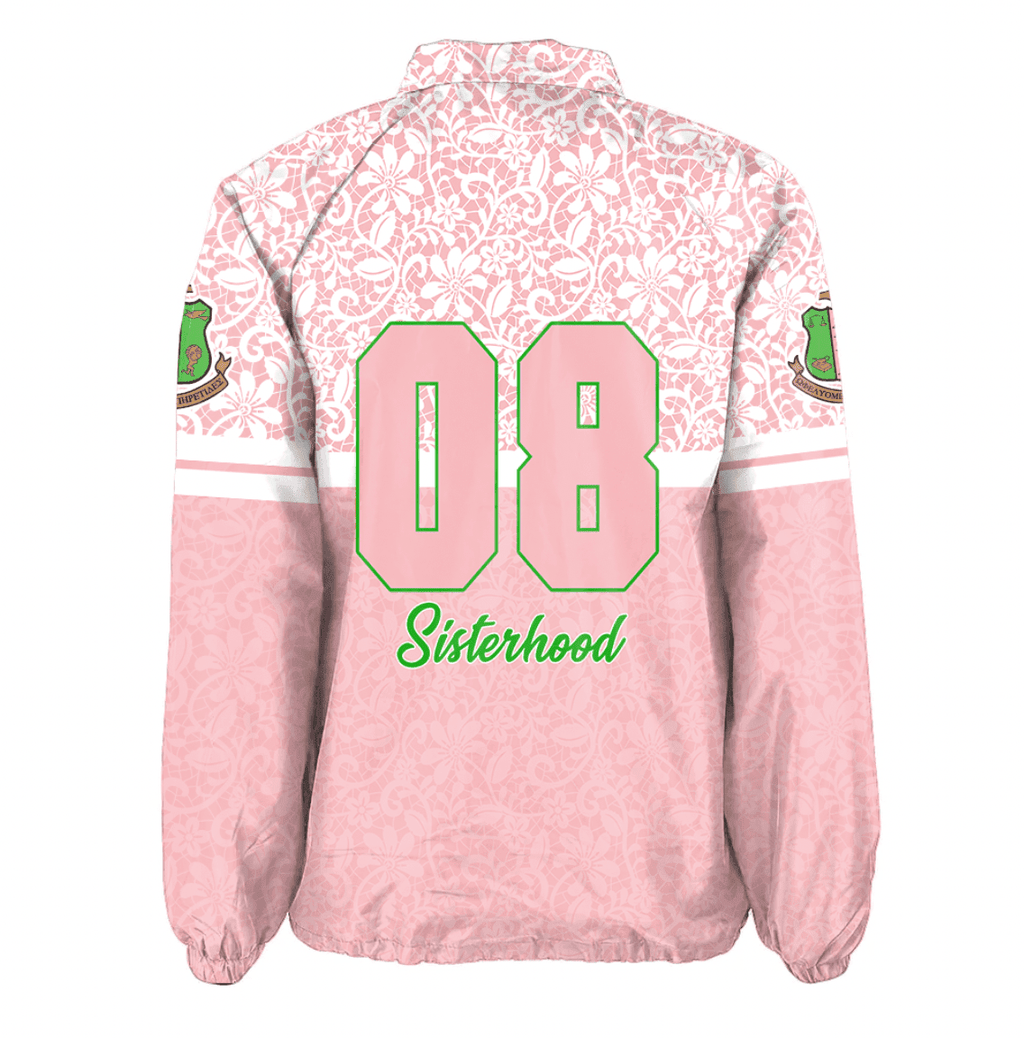 Africa Zone Greek Life Clothing - AKA Sorority Flower Lace Crossing Jacket A31