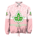 Africa Zone Greek Life Clothing - AKA Sorority Flower Lace Crossing Jacket A31