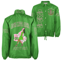 (Custom) Africa Zone Greek Life Clothing - AKA Sorority Pretty Girl Crossing Jacket A31