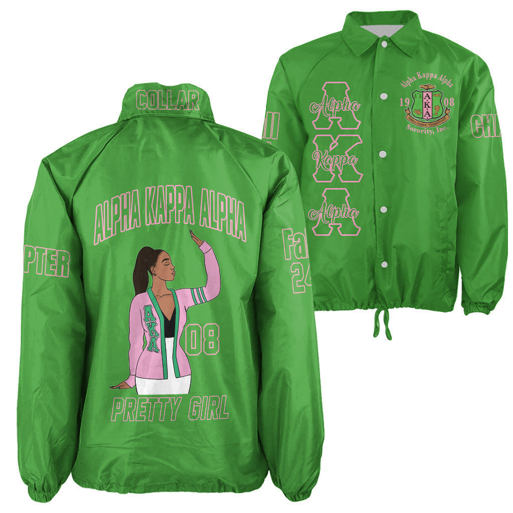 (Custom) Africa Zone Greek Life Clothing - AKA Sorority Crossing Jacket A31
