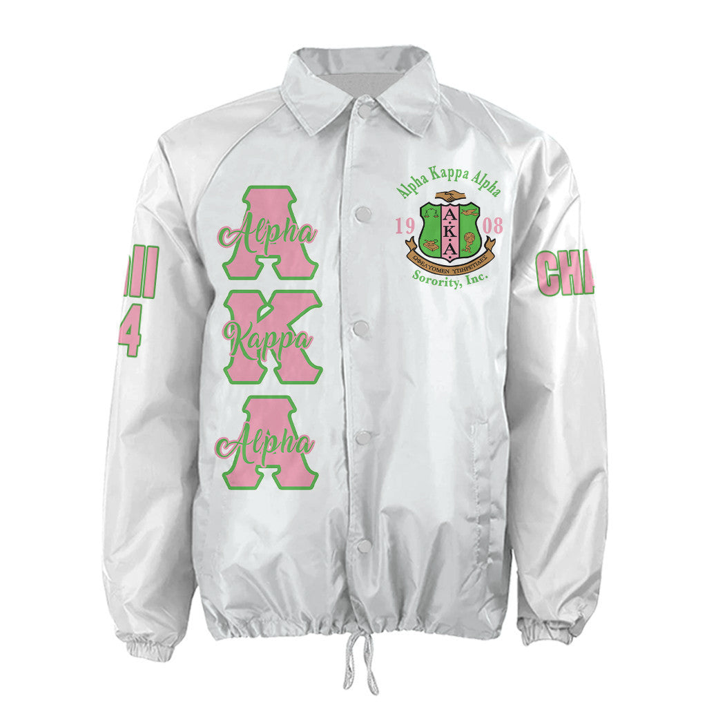 (Custom) Africa Zone Greek Life Clothing - AKA Sorority Crossing Jacket A31