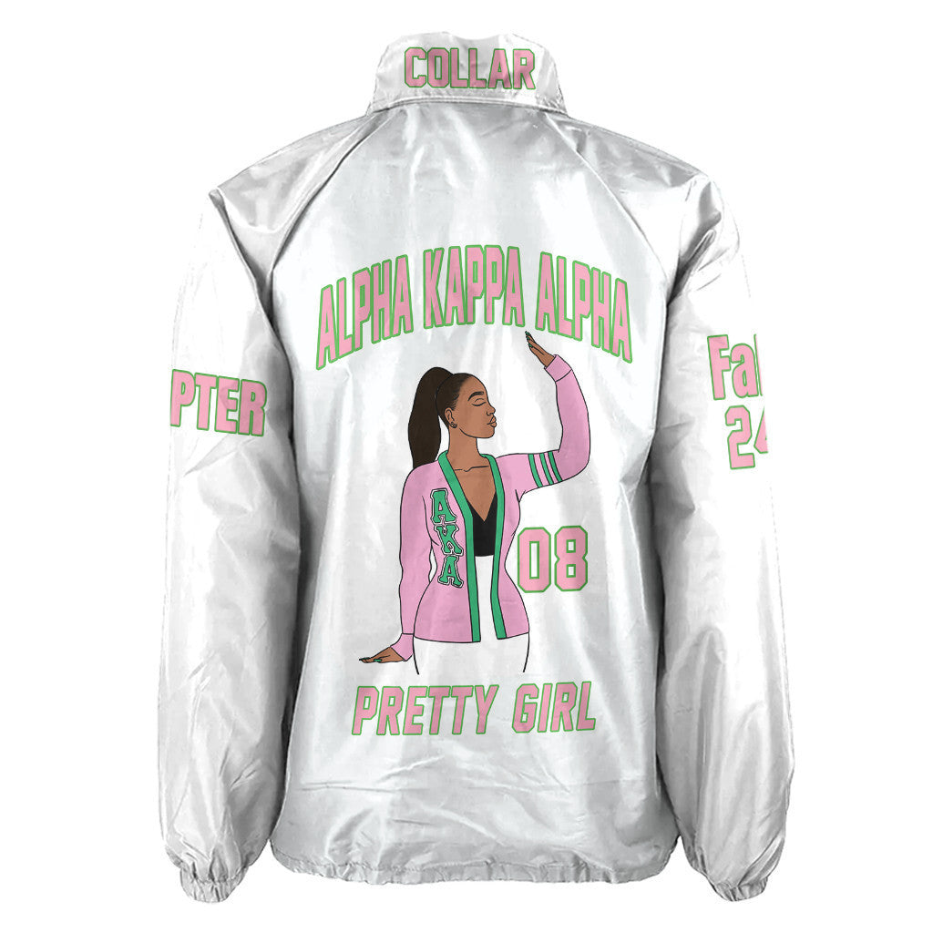 (Custom) Africa Zone Greek Life Clothing - AKA Sorority Crossing Jacket A31