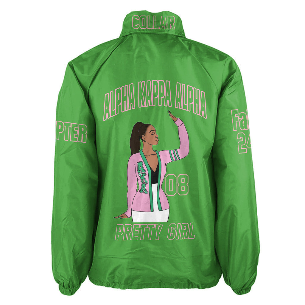 (Custom) Africa Zone Greek Life Clothing - AKA Sorority Crossing Jacket A31