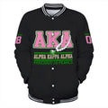 Africa Zone Greek Life Clothing - AKA Sorority Precious Pearls Baseball Jacket J5