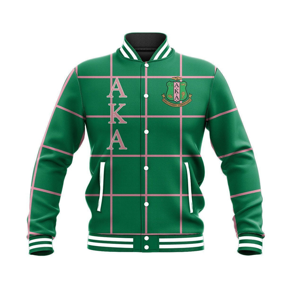 Africa Zone Greek Life Clothing - Lux AKA Sorority Blade Baseball Jacket J5