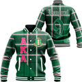 Africa Zone Greek Life Clothing - AKA Sorority Burberr Style Baseball Jacket