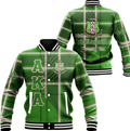 Africa Zone Greek Life Clothing - AKA Sorority Burberr Style Baseball Jacket J5NN