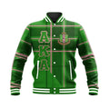 Africa Zone Greek Life Clothing - AKA Sorority Burberr Style Baseball Jacket J5N