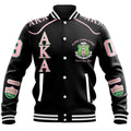 Africa Zone Greek Life Clothing - Ivy League AKA Sorority Baseball Jacket A31