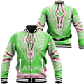 Africa Zone Greek Life Clothing - AKA Sorority Dashiki Baseball Jackets A31