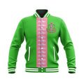 Africa Zone Greek Life Clothing - Ivy 1908 AKA Sorority Baseball Jacket J5