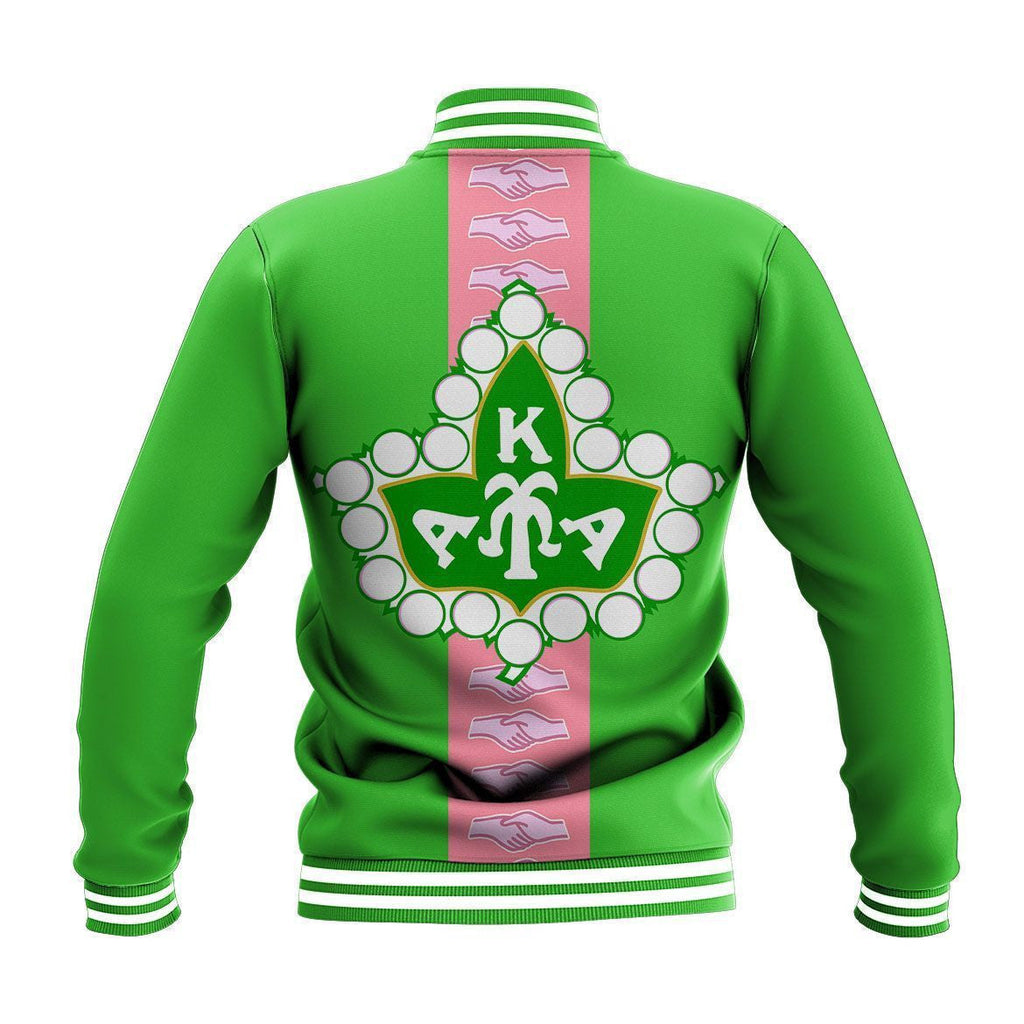 Africa Zone Greek Life Clothing - Ivy 1908 AKA Sorority Baseball Jacket J5
