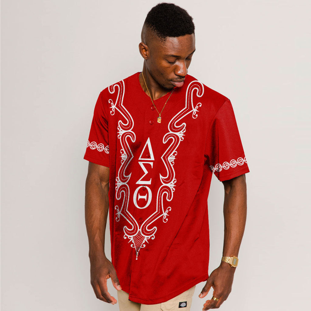 Africa Zone Greek Life Clothing - Delta Sigma Theta Sorority Hye Won Hye Dashiki Baseball Jerseys A31