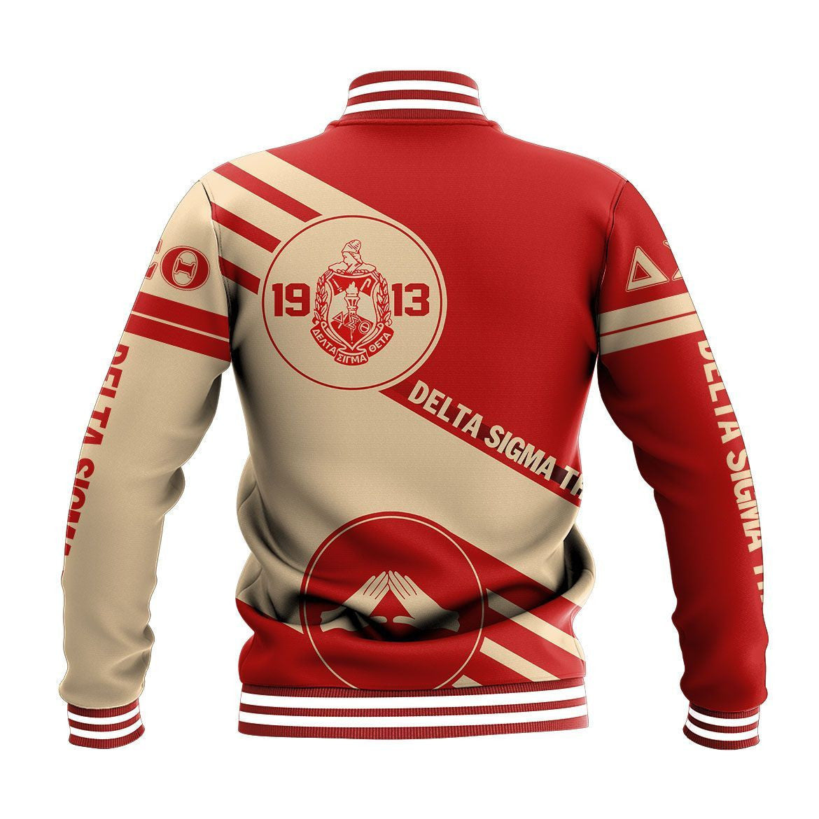 Africa Zone Greek Life Clothing - Delta Sigma Theta Sorority Swift Balls Baseball Jacket A31