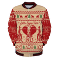 Africa Zone Greek Life Clothing - Delta Sigma Theta Sorority Elephant Christmas Baseball Jackets A31