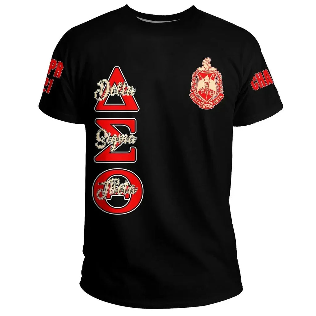 (Custom) Africa Zone Greek Life Clothing - Delta Sigma Theta Sorority T-shirt A31