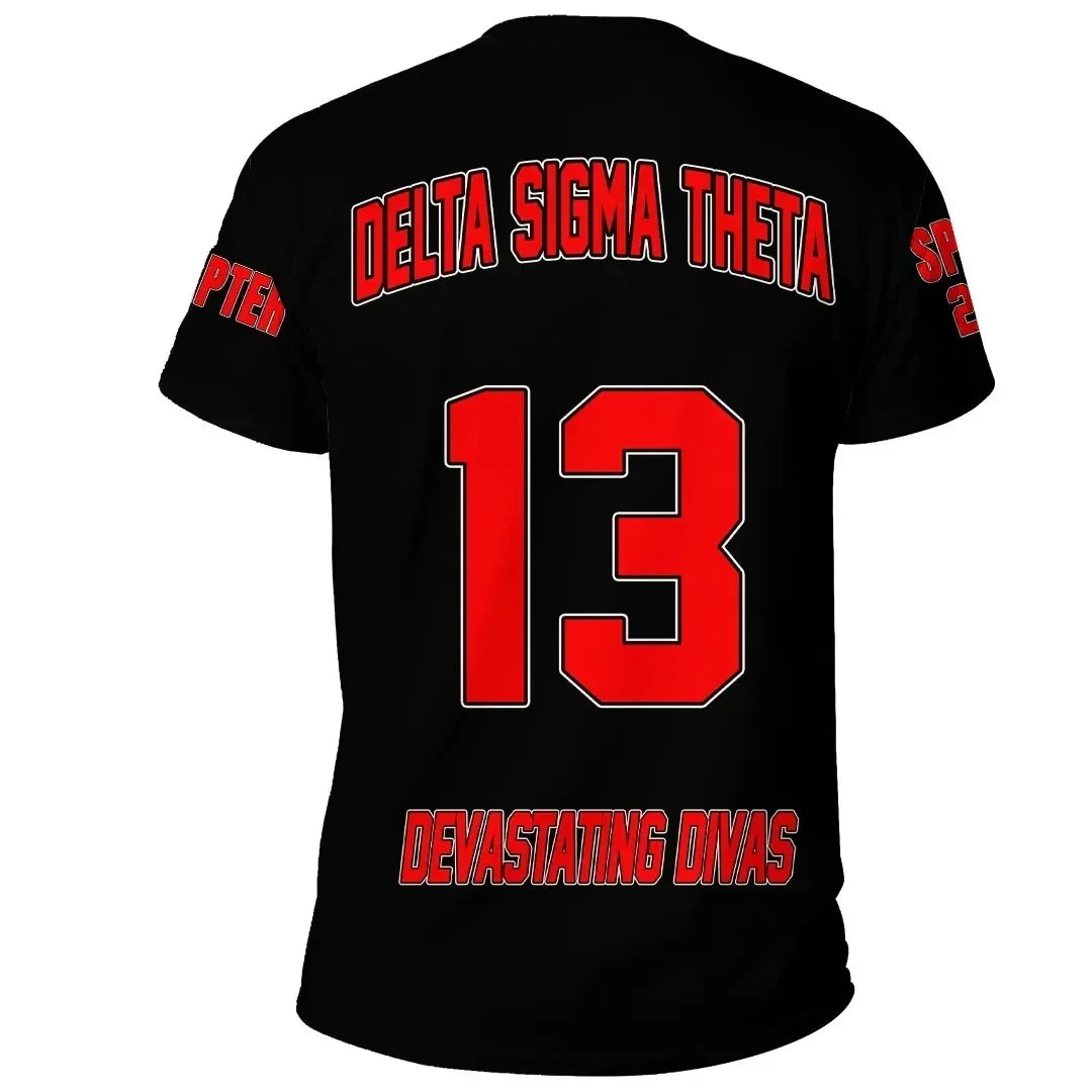 (Custom) Africa Zone Greek Life Clothing - Delta Sigma Theta Sorority T-shirt A31