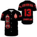 (Custom) Africa Zone Greek Life Clothing - Delta Sigma Theta Sorority Baseball Jerseys A31