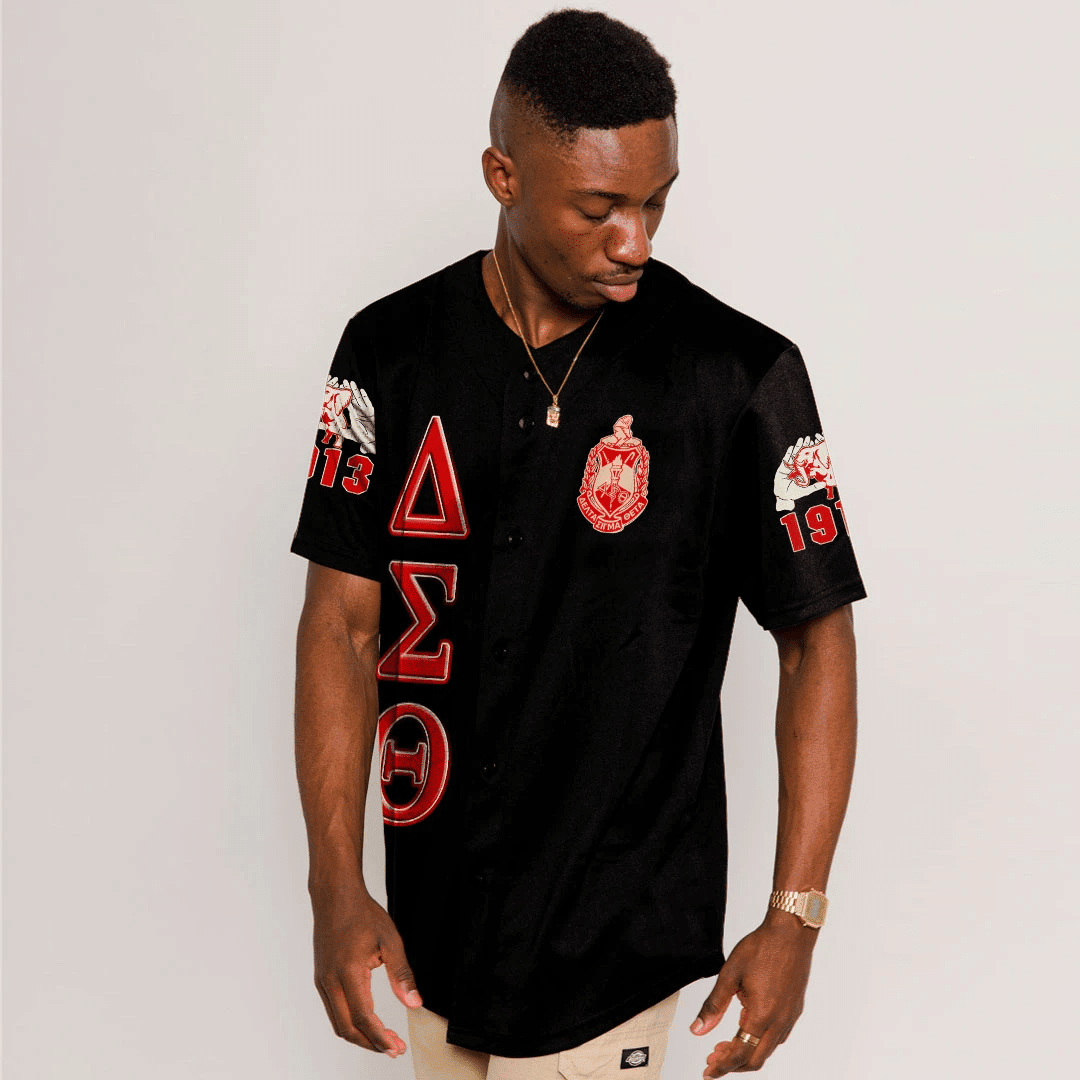 Africa Zone Greek Life Clothing - Delta Sigma Theta Sorority Sisterhood Baseball Jerseys A31