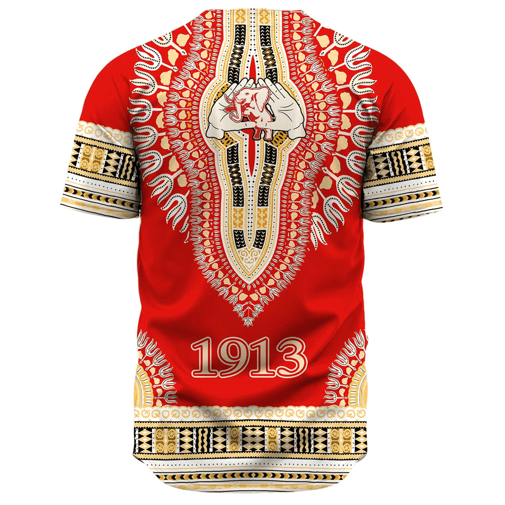 Africa Zone Greek Life Clothing - Delta Sigma Theta Sorority Dashiki Baseball Jerseys A31