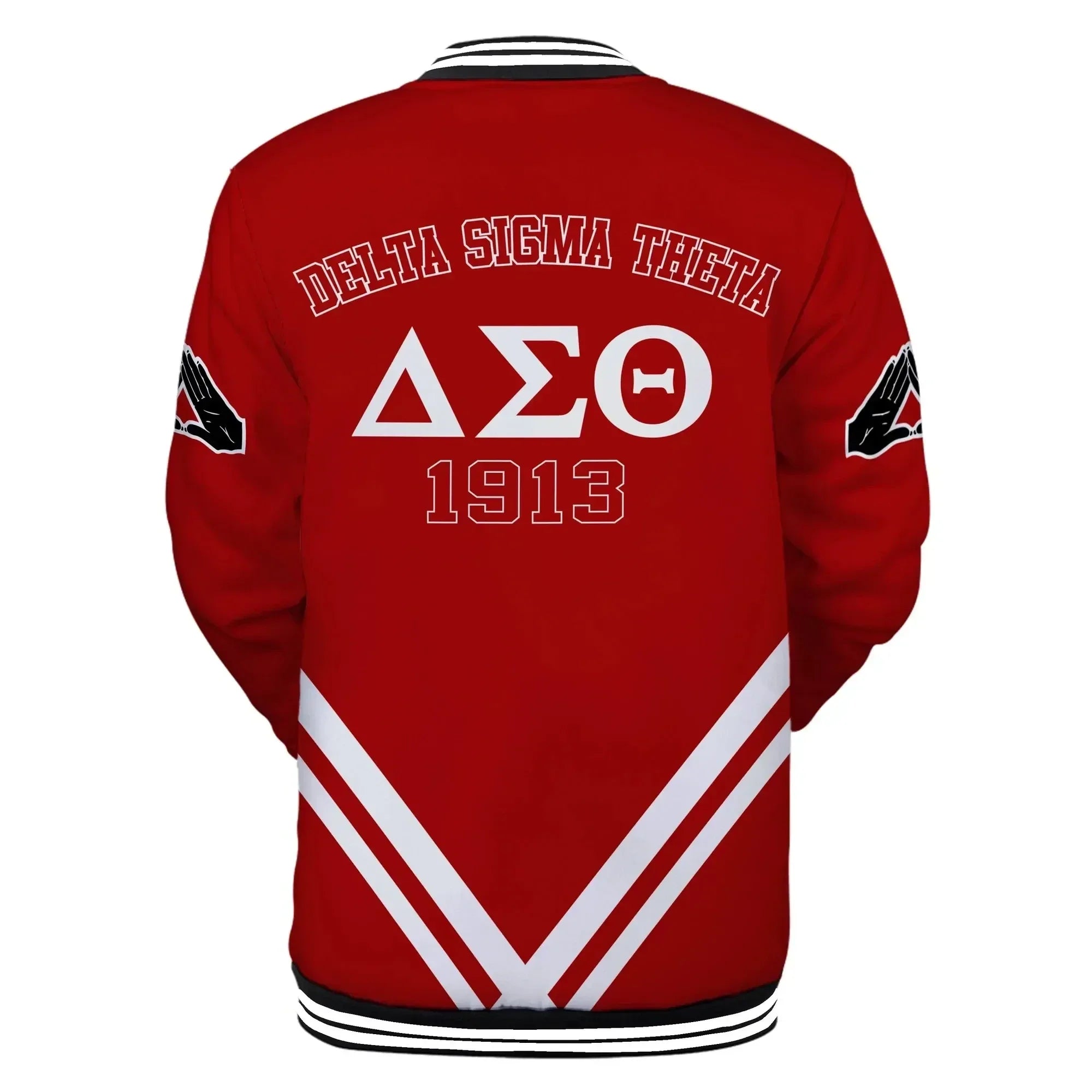 Africa Zone Greek Life Clothing - Delta Sigma Theta Sorority Modern Girl Baseball Jacket J5