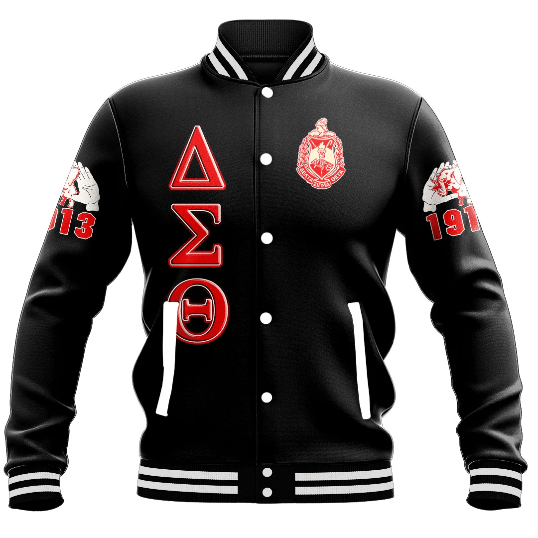 Africa Zone Greek Life Clothing - Delta Sigma Theta Sorority Sisterhood Baseball Jackets A31