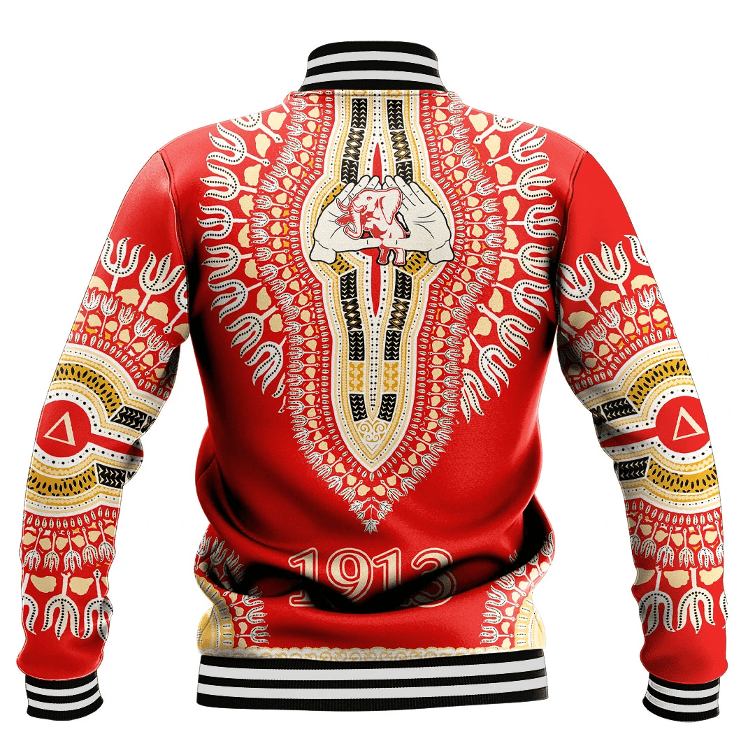 Africa Zone Greek Life Clothing - Delta Sigma Theta Sorority Dashiki Baseball Jackets A31