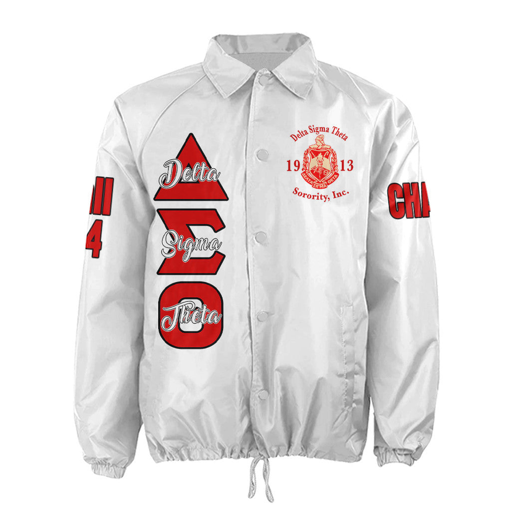 (Custom) Africa Zone Greek Life Clothing - Delta Sigma Theta Sorority Crossing Jacket A31