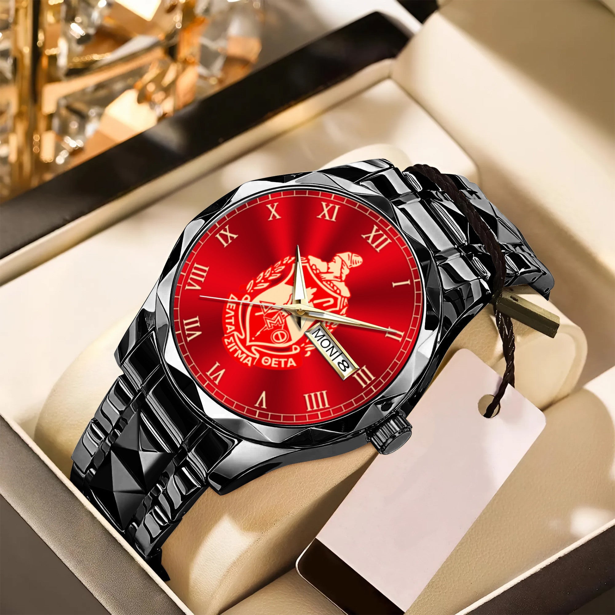 Africa Zone Greek Life Accessories - Delta Sigma Theta Sorority Alloy Luxury Quartz Watch A31