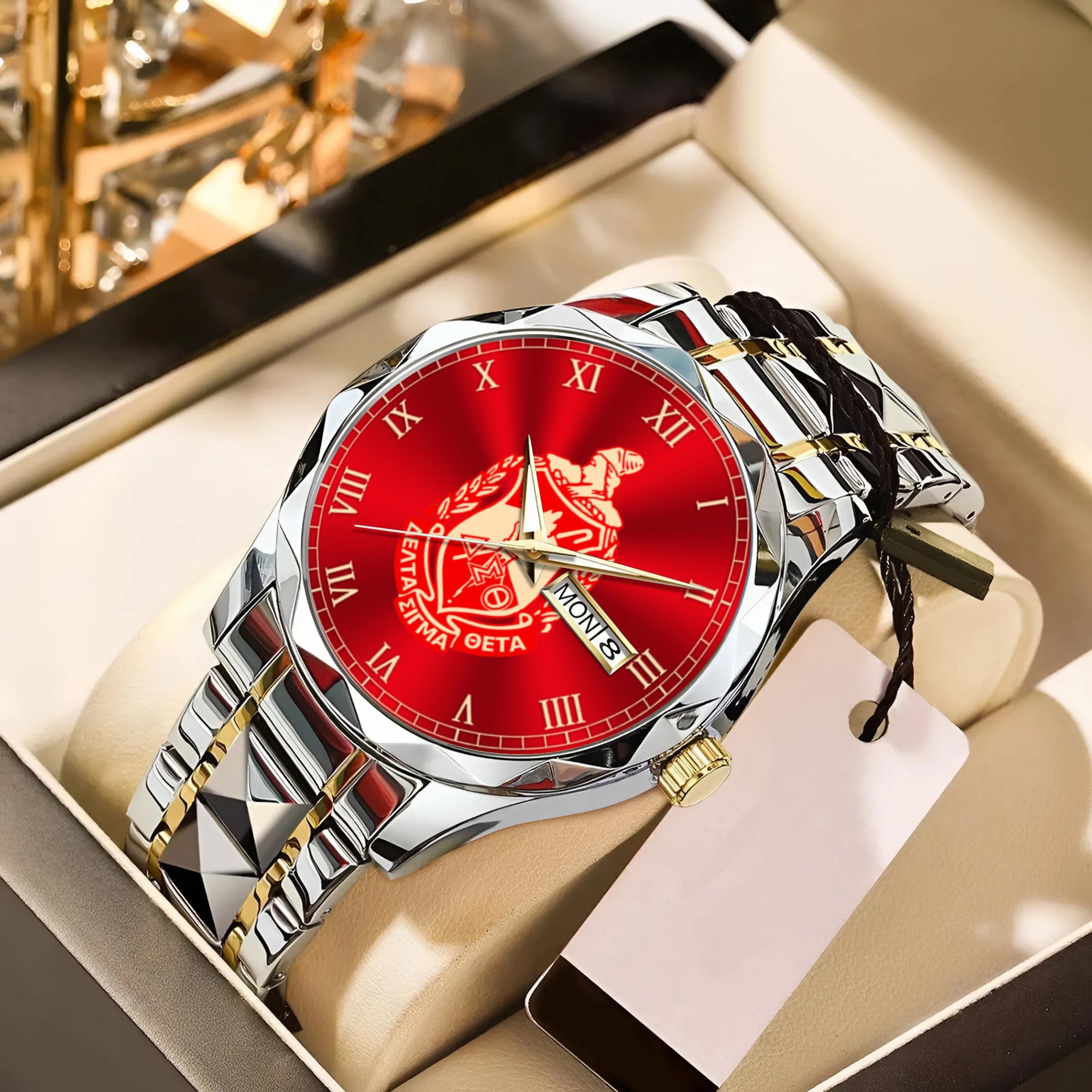 Africa Zone Greek Life Accessories - Delta Sigma Theta Sorority Alloy Luxury Quartz Watch A31